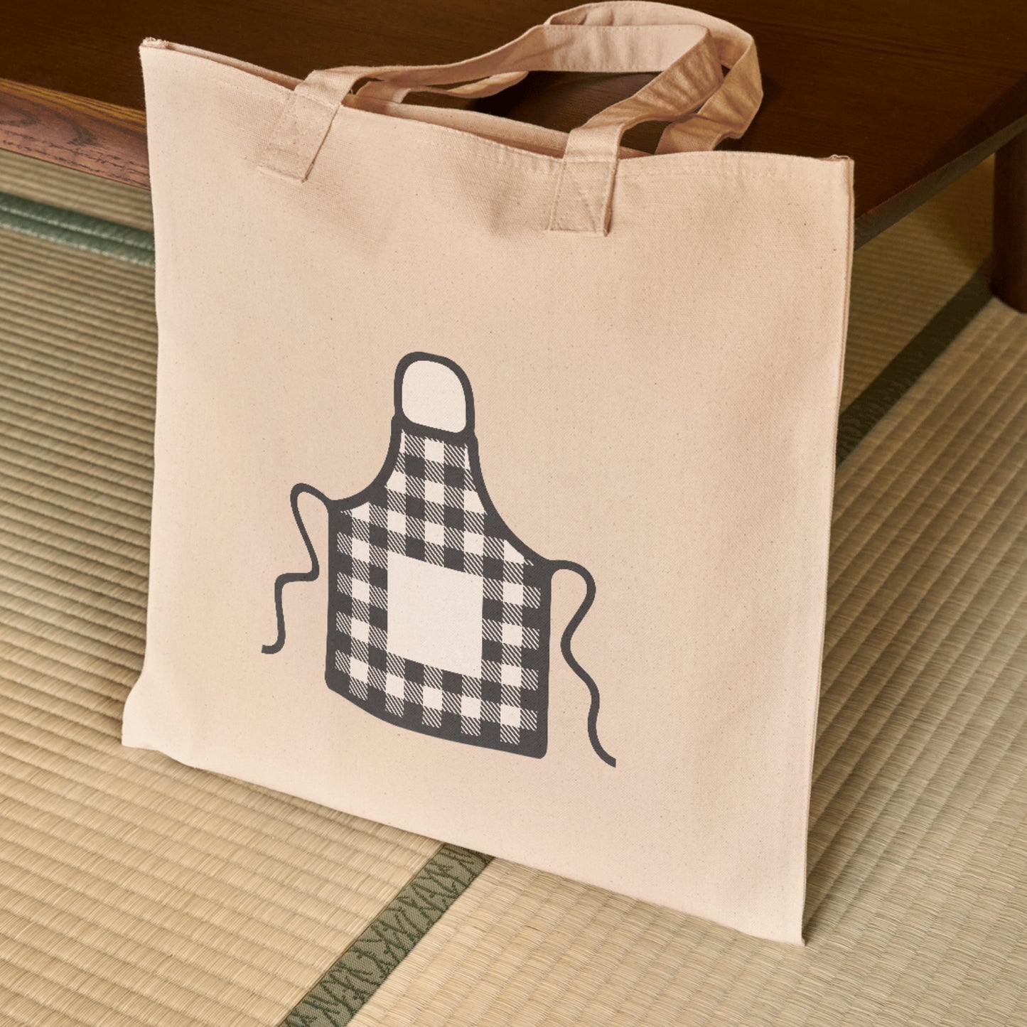 Classic plaid apron design for cutting machine projects