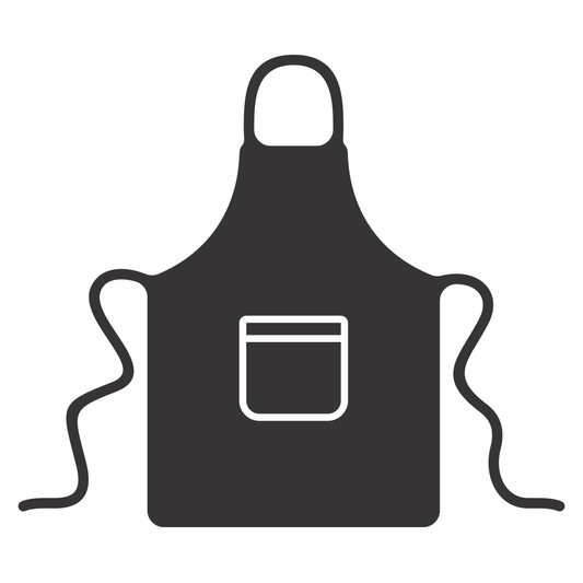 Creative vector design of a classic kitchen apron for crafting