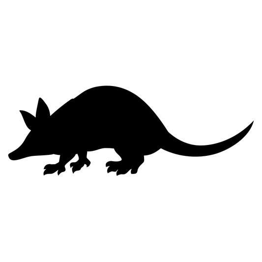 Creative armadillo silhouette design for art and crafting