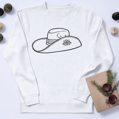 Unique vector design of an army slouch hat for crafting
