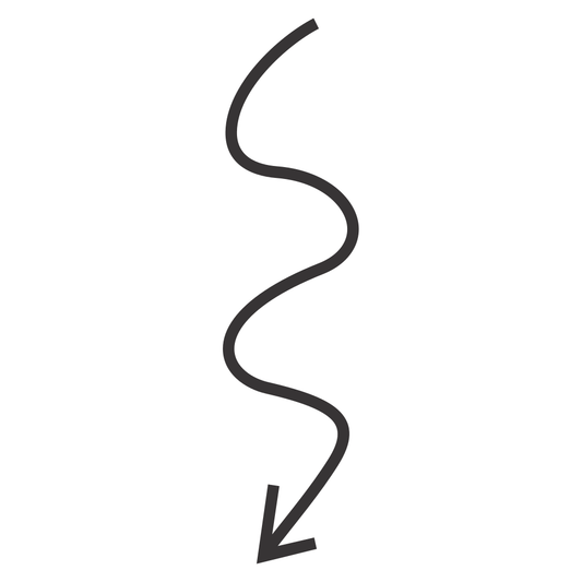 Creative wavy arrow design for crafting and cutting projects