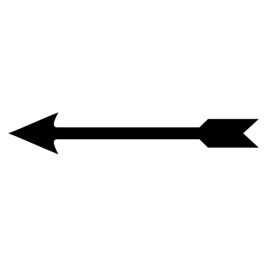 Creative black arrow design for cutting machines