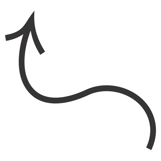 Curved arrow design for creative cutting machine projects