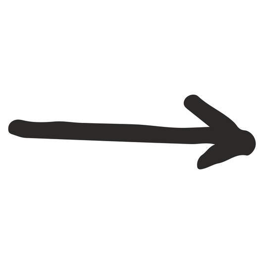 Handwritten black arrow vector design for creative projects
