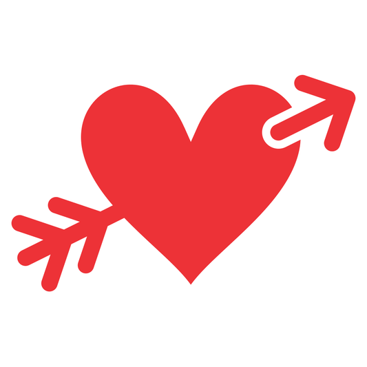 Creative arrow heart design for cutting machines