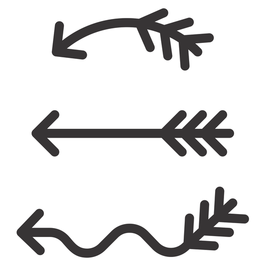 Unique arrows for creative projects with cutting machines
