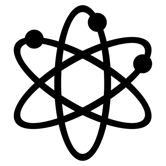Creative vector design of an abstract atom for crafts