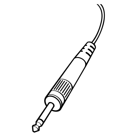 Audio jack cable design for cutting machines vector art