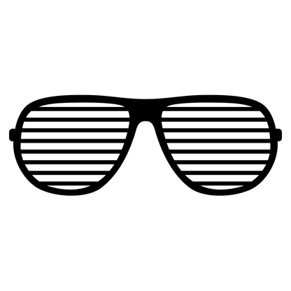 Fashionable aviator sunglasses vector design for crafting