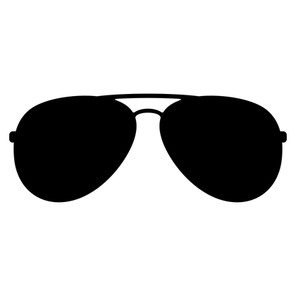 Creative aviator sunglasses vector design for crafting