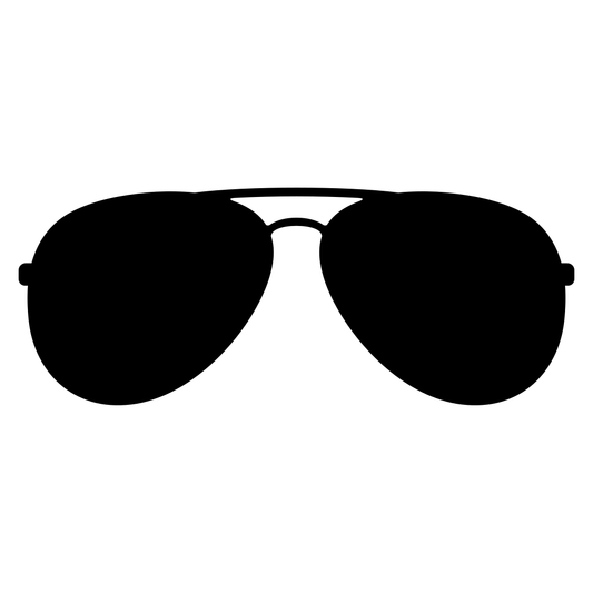 Creative aviator sunglasses vector design for crafting