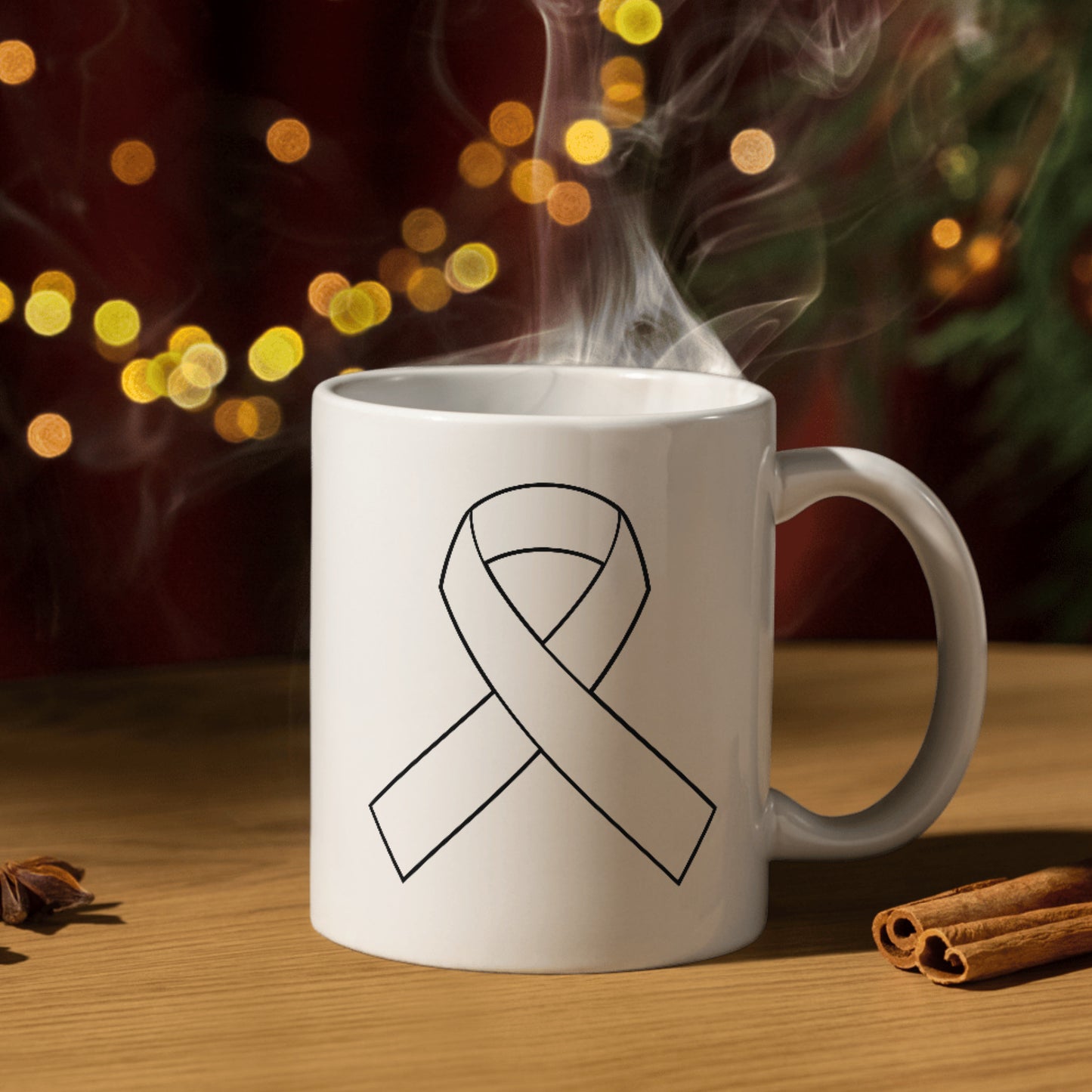 Elegant awareness ribbon design for crafting projects