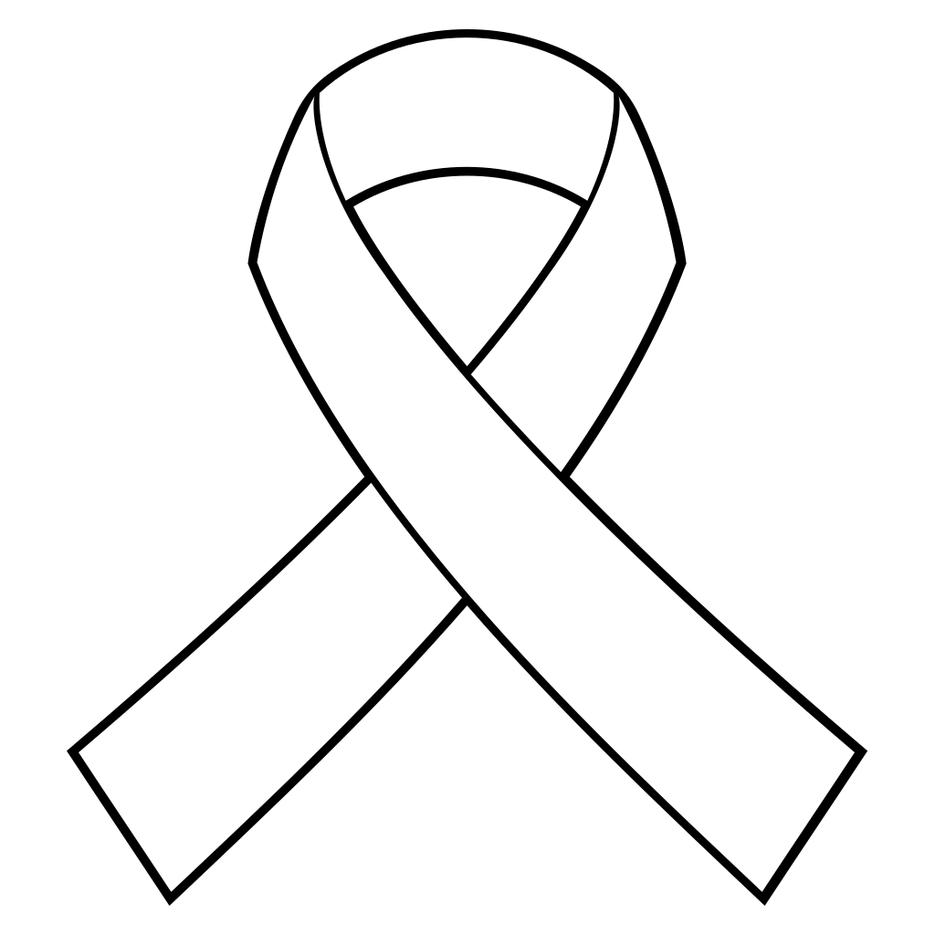 Elegant awareness ribbon design for crafting projects