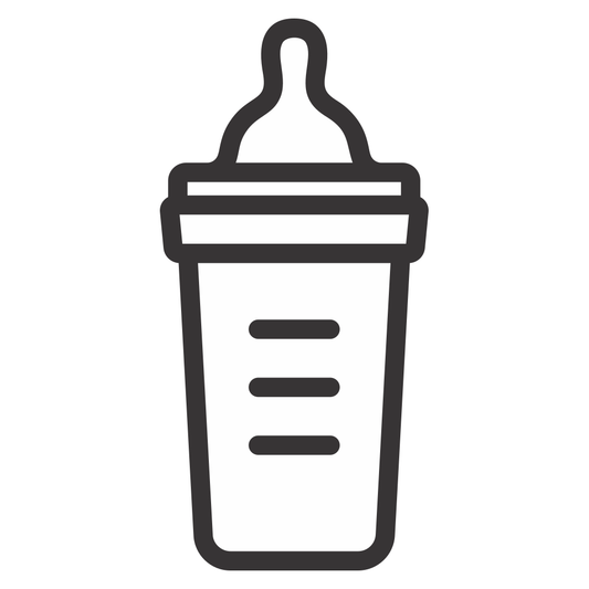 Creative vector design of a baby bottle for cutting machines