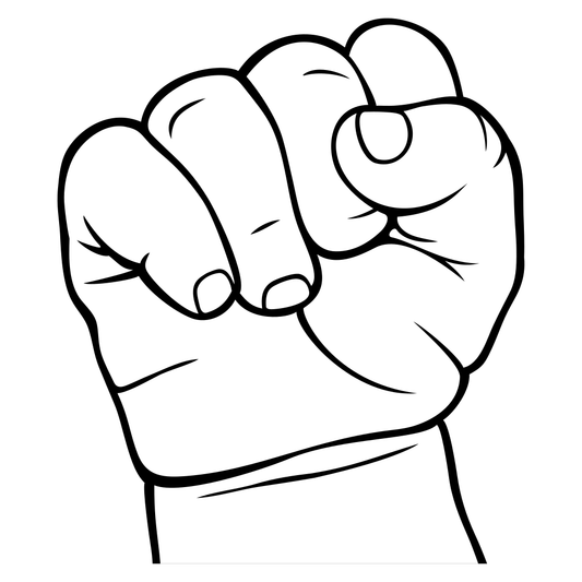 Baby fist vector design perfect for cutting machine projects