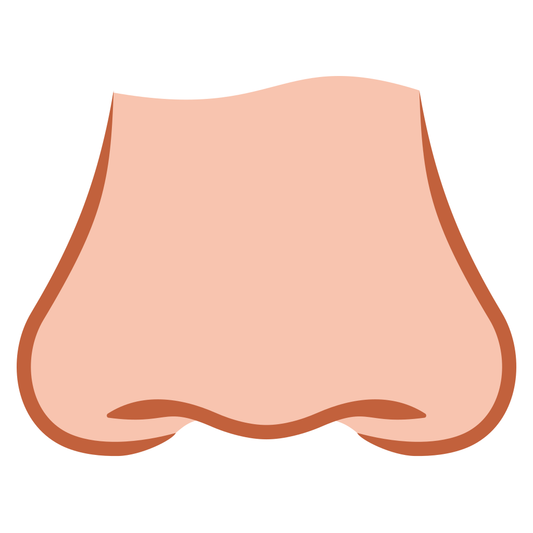 Creative vector design of a baby's nose for cutting machines