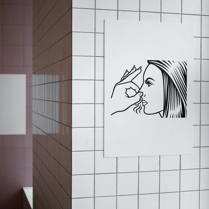 Illustration of a person reacting to a bad smell