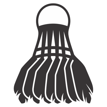 Design for badminton shuttlecock vector for cutting machines
