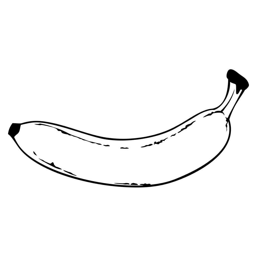 Creative banana illustration for cutting machines and crafts