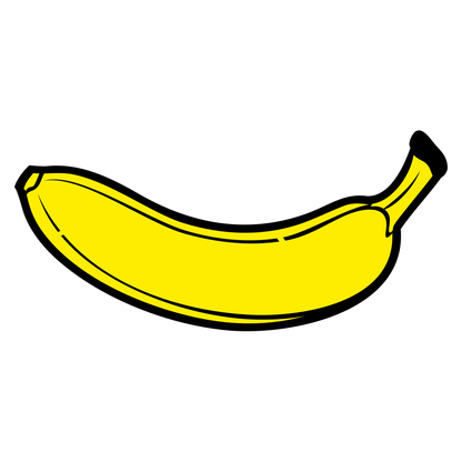 Vibrant banana vector design ideal for crafting projects