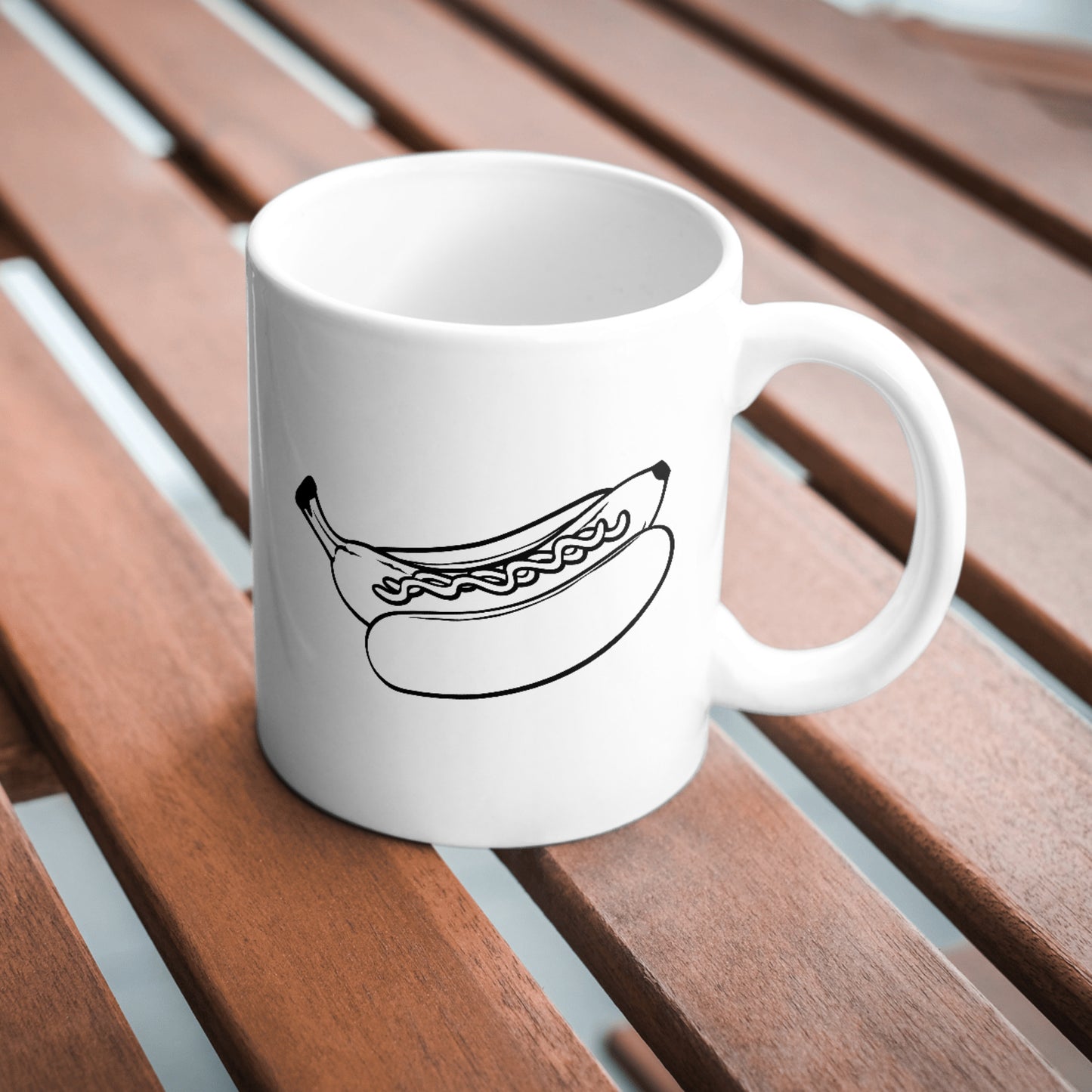 Hot dog banana design for creative cutting machines