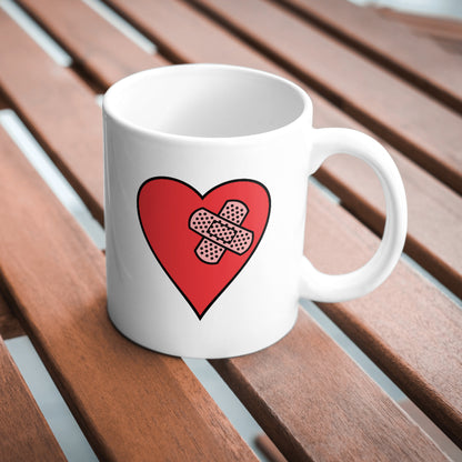 Creative bandage heart design for crafting and decorations