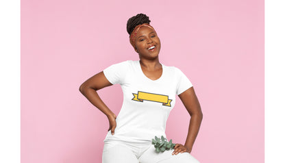 Vibrant yellow banner design ideal for crafting projects