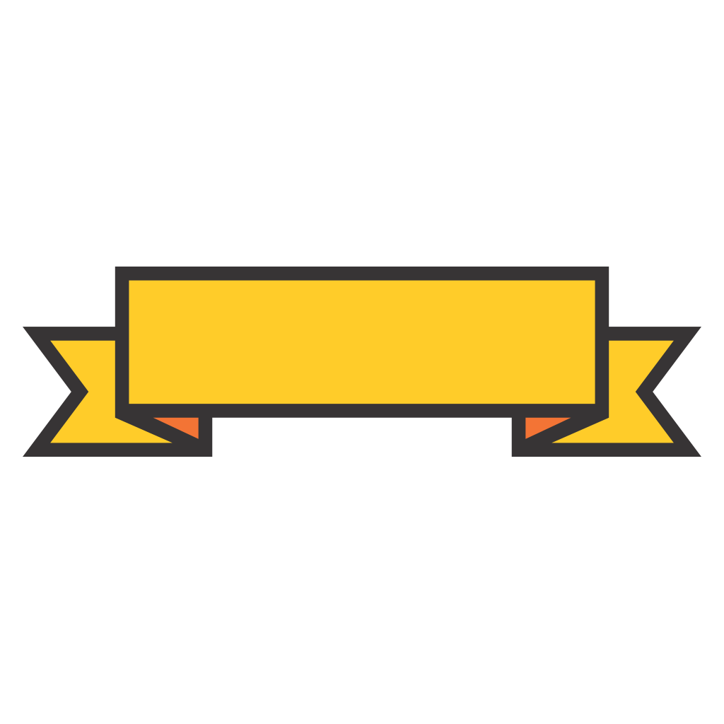 Vibrant yellow banner design ideal for crafting projects