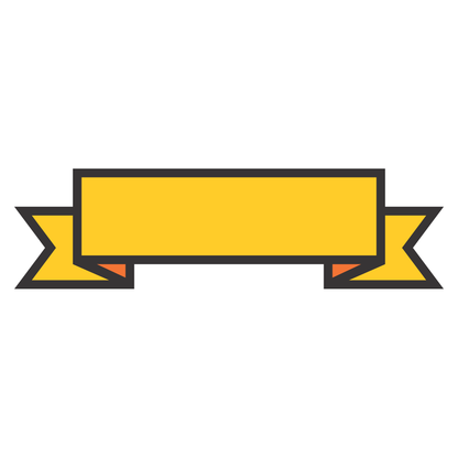 Vibrant yellow banner design ideal for crafting projects