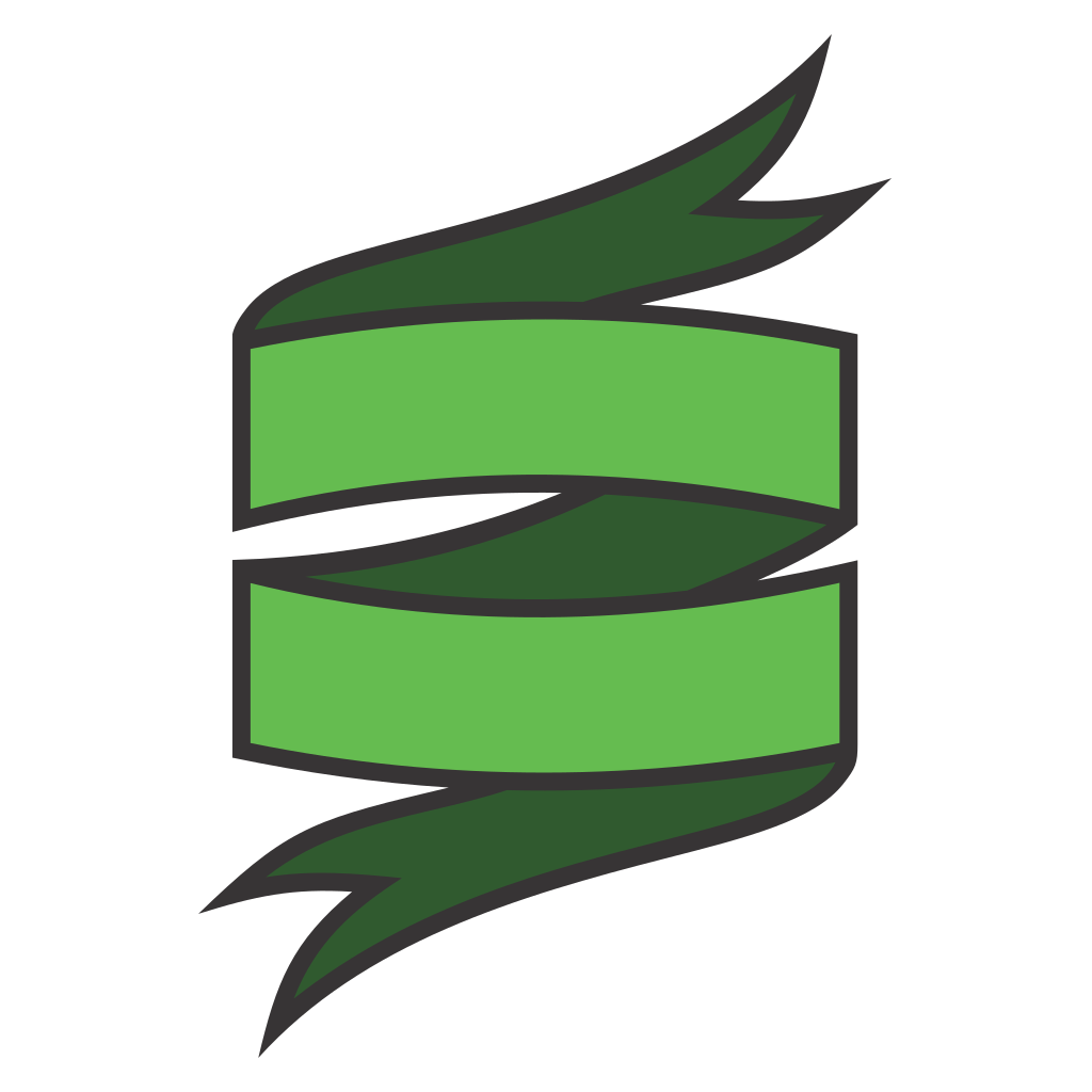 Creative green ribbon design for cutting machines