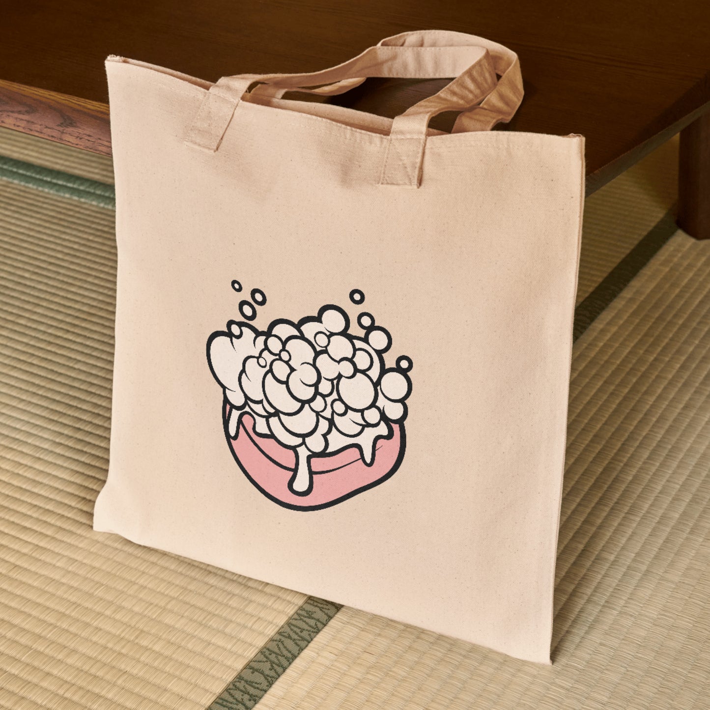 Creative vector illustration of a bubbly soap bar for crafts