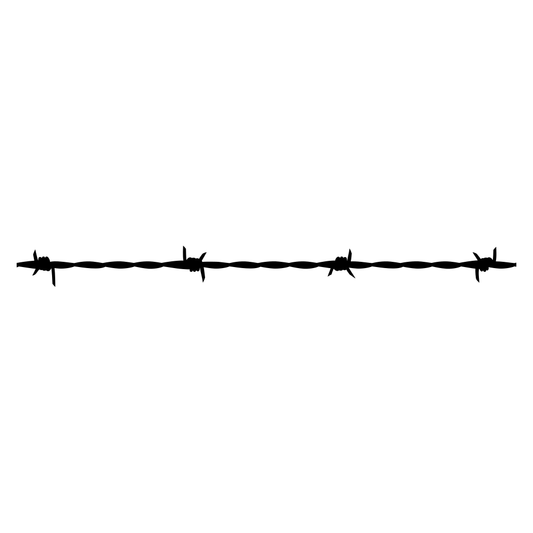SVG design of barbed wire for cutting machines