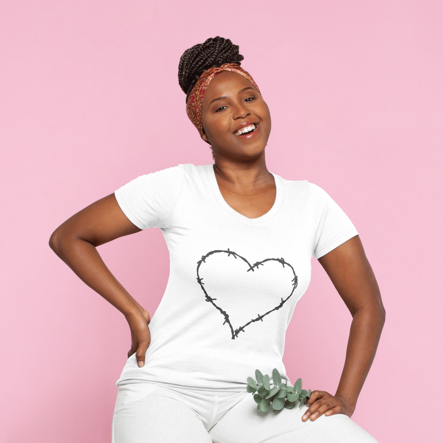 Heart formed by barbed wire for creative crafting projects