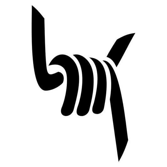 Barbed wire segment for creative vector art and cutting projects