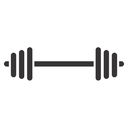 Artistic barbell weights design for creative cutting projects