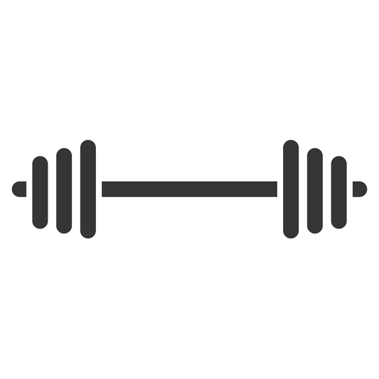 Artistic barbell weights design for creative cutting projects