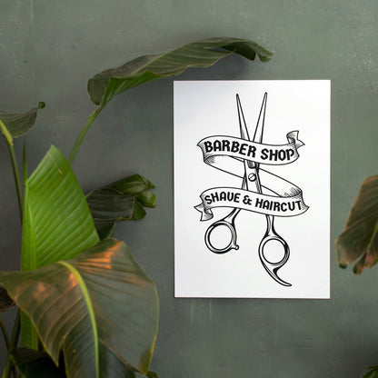 Creative barber shop design for cutting machines