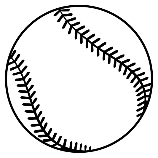 Creative vector design featuring a baseball for cutting machines