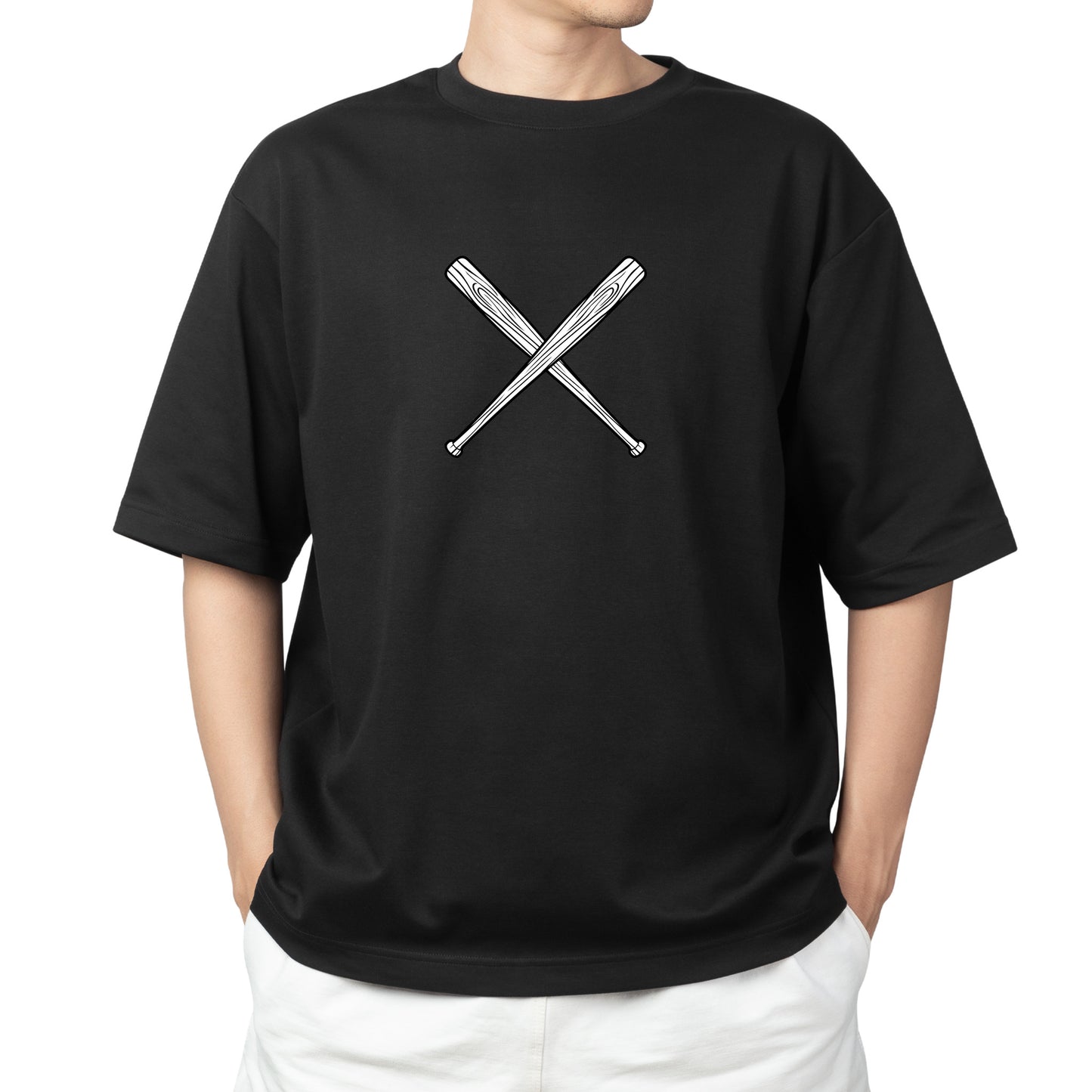 Stylish black baseball bats ready for creative projects