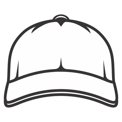 Trendy baseball cap vector design for cutting machines