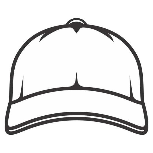 Trendy baseball cap vector design for cutting machines
