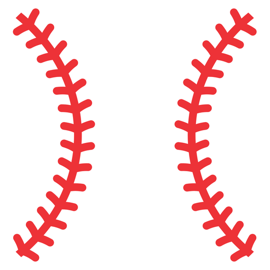 Intricate stitch patterns for baseball and softball designs