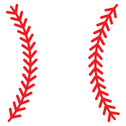 Creative vector design of baseball stitches for crafting