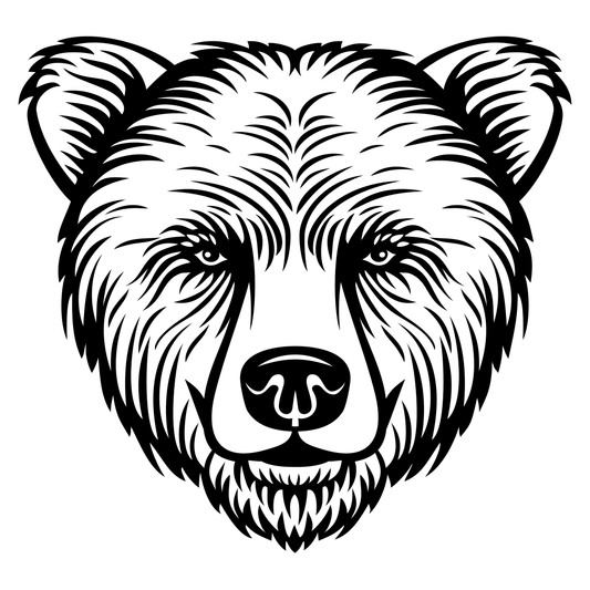 Creative bear head design for cutting machines