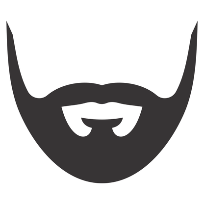 Creative beard silhouette design for cutting machine projects