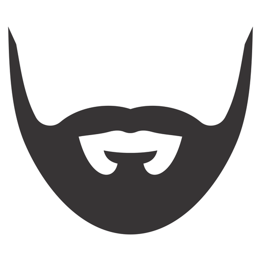 Creative beard silhouette design for cutting machine projects