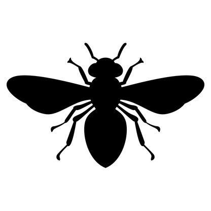 Black bee vector design for cutting machines