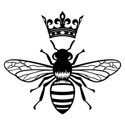 Queen bee vector design for crafting and cutting machines