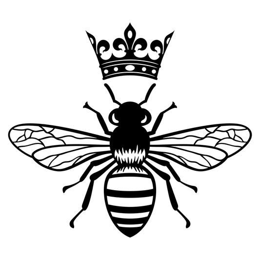 Queen bee vector design for crafting and cutting machines
