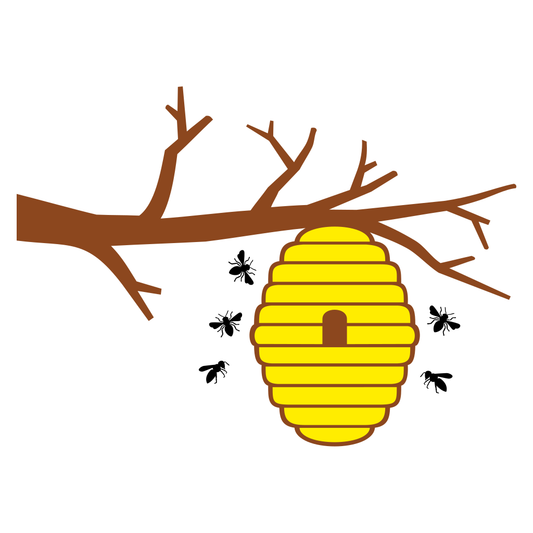 Style your craft projects with a beehive and buzzing bees design